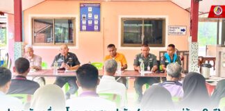 ประชุมขับเคลื่อน โครงการฮูกุมปากัต (ธรรมนูญหมู่บ้าน 9 ดี) ในพื้นที่ บ้านโคกแค ต.ท่าประดู่ อ.นาทวี จ.สงขลา