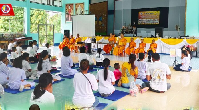 กิจกรรมค่ายคุณธรรม โรงเรียนนิคมสร้างตนเองพัฒนาภาคใต้ 1 เสริมสร้างคุณธรรม จริยธรรม และหลักธรรมเบื้องต้นของศาสนาพุทธให้น้องนักเรียน