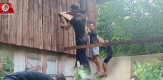 ช่วยเหลือซ่อมแซม ก่อสร้างบ้านเรือนให้ประชาชน เพื่อลดค่าใช้จ่ายและสานสัมพันธ์ที่ดีกับประชาชนในพื้นที่