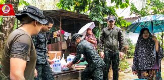 “ฉก.พัน.ร.ที่ 1” ช่วยเหลือประชาชนที่ได้รับผลกระทบจากน้ำท่วม อ.ยะรัง จ.ปัตตานี