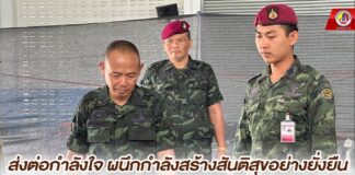 ส่งต่อกำลังใจ ผนึกกำลังสร้างสันติสุขอย่างยั่งยืน รองแม่ทัพภาคที่ 4 ลงพื้นที่ตรวจเยี่ยมการฝึกหลักสูตรผู้นำ อส.จชต. ในพื้นที่ อ.ระแงะ จ.นราธิวาส