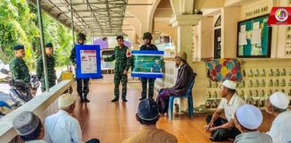 ฉก.พัน.ร.ที่ 1 ลงพื้นที่ให้ความรู้เกี่ยวกับสาเหตุ และการป้องกันการเกิดเชื้อไข้เลือดออก ไข้มาลาเรีย และไข้ชิคุนกุนยา