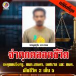 จำคุกตลอดชีวิต เหตุลอบยิงครู, จนท.เกษตร, เทศบาล และ อบต. เสียชีวิต 2 เจ็บ 5