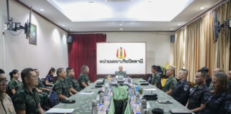 ตรวจเยี่ยม ฉก.ปัตตานี หารือเดินหน้าขับเคลื่อนการแก้ไขปัญหา จชต. ให้เป็นไปตามนโยบาย แม่ทัพภาคที่ 4
