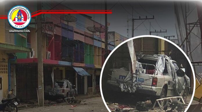 ผู้ก่อเหตุรุนแรงลอบวางระเบิด อส. ส่งผลกระทบต่อชีวิต รวมทั้งทรัพย์สินพี่น้องประชาชนผู้บริสุทธิ์