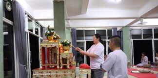 กอ.รมน.ภาค 4 สน. นำกำลังพลไหว้พระสวดมนต์ในวันธรรมสวนะ ประจำเดือนมกราคม 2568