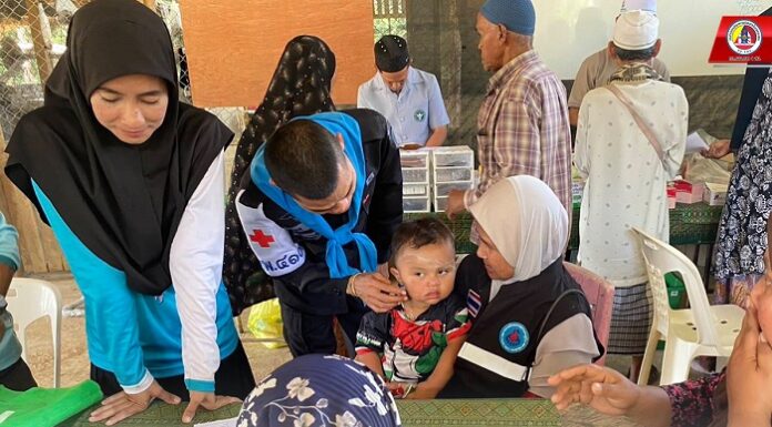 หน่วยเฉพาะกิจกรมทหารพรานที่ 41 ลงพื้นที่ให้คำแนะนำการดูแลสุขภาพแก่ประชาชนในตำบลตะโล๊ะหะลอ จังหวัดยะลา