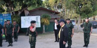 รมว.กห. ติดตามและรับทราบภารกิจงานกองกำลังเทพสตรี ดูแล คุมเข้มการกระทำผิดกฎหมายทุกชนิดในพื้นที่แนวชายแดนไทย-มาเลเซีย