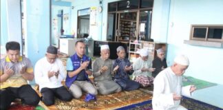 กิจกรรมละหมาดฮายัต เดินรณรงค์ต่อต้านความรุนแรง เรียกร้องความสันติสุขให้เกิดขึ้นในพื้นที่ อำเภอจะแนะ จังหวัดนราธิวาส