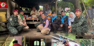 ฉก.สันติสุข ดำเนินโครงการ “รอมฎอนสานใจ” หมอเดินเท้าเข้าชุมชน ณ บ้านโต๊ะพราน อำเภอรามัน จังหวัดยะลา