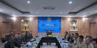 เยี่ยมให้กำลังใจ พร้อมเสริมสร้างความเข้มแข็งแก่ ศปก.อ.ระแงะ ย้ำระมัดระวังและไม่ประมาท เพื่อลดการสูญเสียของกำลังพลเจ้าหน้าที่ในการปฏิบัติงาน