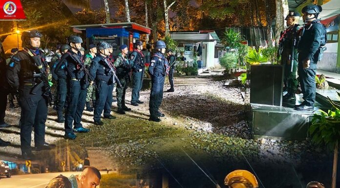 เจ้าหน้าที่ทหารพราน ร่วมบูรณาการกำลัง 3 ฝ่าย ปล่อยแถวกวาดล้างอาชญากรรมในพื้นที่อำเภอกรงปินัง