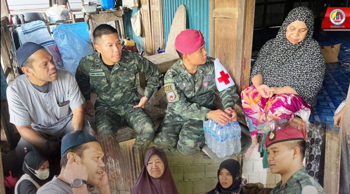 ฉก.สันติสุข ดำเนินกิจกรรมหมอเดินเท้า ส่งเสริมสุขภาพกาย ดูแลสุขภาพใจ ในเดือนรอมฎอน