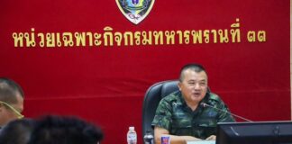 กำชับและเน้นย้ำหน่วยในพื้นที่ ให้ทบทวนมาตราการการรักษาความปลอดภัย เพื่อป้องกันและลดการสูญเสียในทุกรูปแบบ