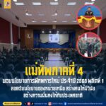 แม่ทัพภาคที่ 4 มอบนโยบายการฝึกทหารใหม่ ประจำปี 2568 ผลัดที่ 1 สอดรับนโยบายของหน่วยเหนือ สร้างคนให้มีวินัย สร้างความมั่นคงให้กับประเทศชาติ
