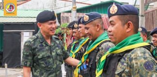 ผู้บังคับหน่วยเฉพาะกิจยะลา ตรวจเยี่ยม ชคต.ลำใหม่ เสริมขวัญกำลังใจ และเพิ่มประสิทธิภาพการปฏิบัติงานในพื้นที่