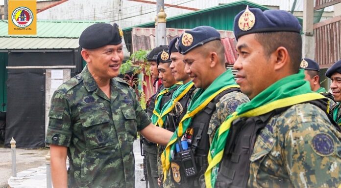 ผู้บังคับหน่วยเฉพาะกิจยะลา ตรวจเยี่ยม ชคต.ลำใหม่ เสริมขวัญกำลังใจ และเพิ่มประสิทธิภาพการปฏิบัติงานในพื้นที่