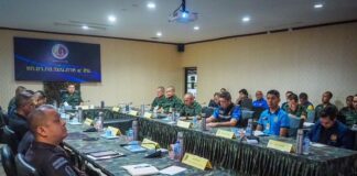 รอง มทภ.4 ประชุมติดตามความคืบหน้าเร่งติดตามผู้กระทำความผิดมาดำเนินคดีโดยเร็ว เน้นย้ำรักษาความปลอดภัยเป้าหมายอ่อนแอและพื้นที่เปราะบาง