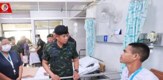 แม่ทัพภาคที่ 4 เยี่ยมให้กำลังใจทหารพรานบาดเจ็บจากเหตุลอบวางระเบิดที่นราธิวาส ย้ำเร่งช่วยเหลือ-ติดตามตัวคนร้าย