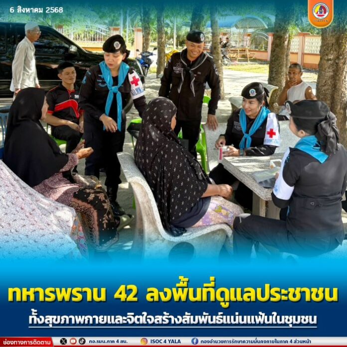 0. 53.ทหารพราน 42 ลงพื้นที่ดูแลประชาชน ทั้งสุขภ