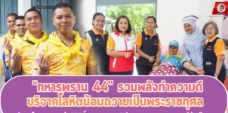 “ทหารพราน 44” รวมพลังทำความดี บริจาคโลหิตน้อมถวายเป็นพระราชกุศล แด่สมเด็จพระนางเจ้าสิริกิติ์ พระบรมราชินีนาถ พระบรมราชชนนีพันปีหลวง