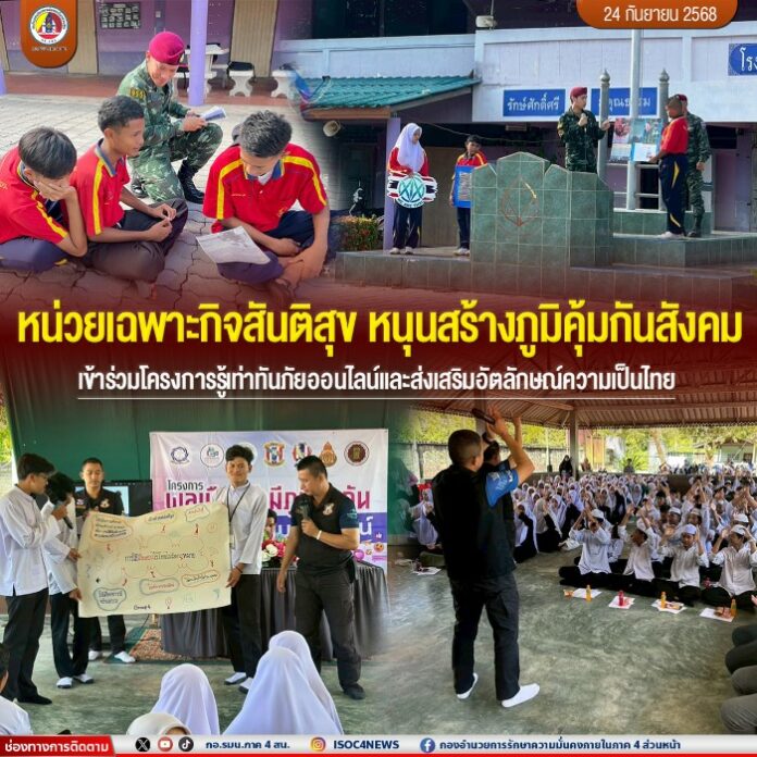 0. 138.หน่วยเฉพาะกิจสันติสุข หนุนสร้างภูมิคุ้