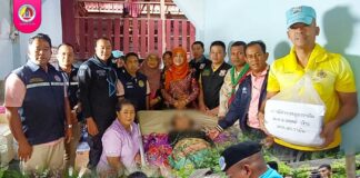 ทหารพราน 41 ลงพื้นที่มอบเบาะลมยางพาราและสิ่งของอุปโภคบริโภค ช่วยเหลือผู้ป่วยติดเตียงใน จ.ยะลา