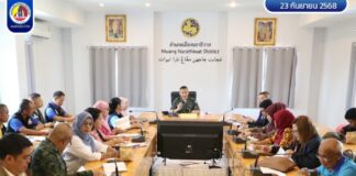 กอ.รมน.ภาค 4 สน. เดินหน้าติดตามความก้าวหน้าการบูรณาการแก้ไขปัญหาเด็กและสตรี ด้วยกลไกฮูกุมปากัต (ธรรมนูญหมู่บ้าน / โรงเรียน) 9 ดี ในพื้นที่ ต.บางนาค อ.เมือง จ.นราธิวาส (ตำบลนำร่อง)