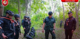 แม่ทัพภาคที่ 4 ลงพื้นที่นราธิวาส กำชับภารกิจต้องรัดกุม ย้ำการประยุกต์ใช้หลักการ-ทฤษฎีสู่การปฏิบัติจริง มุ่งนำพาสันติสุขสู่ชายแดนใต้