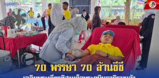 70 พรรษา 70 ล้านซีซี เฉลิมพระเกียรติสมเด็จพระกนิษฐาธิราชเจ้า กรมสมเด็จพระเทพรัตนราชสุดา ฯ สยามบรมราชกุมารี