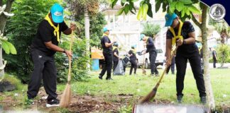 ทหารพราน 46 ร่วมพัฒนาศาสนสถาน เสริมสร้างความสามัคคีในชุมชน ณ วัดราษฎร์สโมสร อ.รือเสาะ จ.นราธิวาส