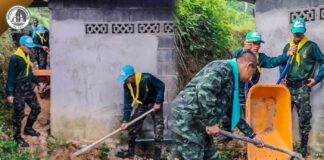 ฉก.พัน.ร.ที่ 1 ลงพื้นที่ช่วยเหลือประชาชน หลังดินสไลด์ใกล้บ้านเรือน เพื่อความมั่นคง ปลอดภัย ในชีวิตและทรัพย์สิน