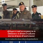 ผู้บัญชาการตำรวจภูธรภาค 9 ปล่อยแถว 3 ฝ่ายความมั่นคง ทหาร ตำรวจ ฝ่ายปกครอง รักษาความปลอดภัย เมืองหาดใหญ่ หลังอุทกภัยคลี่คลาย