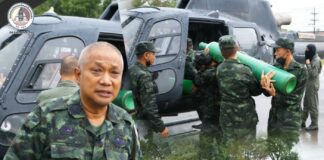 กองทัพภาคที่ 4 ส่งเฮลิคอปเตอร์ลำเลียงอาหาร–ออกซิเจน ช่วยโรงพยาบาลหาดใหญ่และประชาชนผู้ประสบภัยอุทกภัยรุนแรงในจังหวัดอำเภอหาดใหญ่ จังหวัด สงขลา