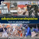 เร่งฟื้นฟูรอบโรงพยาบาลหาดใหญ่หลังน้ำลด คืบหน้า 70% เตรียมเปิดรับผู้ป่วยฉุกเฉิน