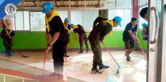 ศบภ.มทบ.46 ร่วมหลายหน่วยงานเร่งฟื้นฟูหลังน้ำลด ช่วยโรงเรียนทุ่งยางแดงพิทยาคมกลับมาเปิดเรียนได้โดยเร็ว