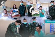 แม่ทัพภาคที่ 4 ห่วงใย เข้าเยี่ยมกำลังพล 5 นาย ที่ถูกกระแสไฟฟ้าช็อต ขณะปฏิบัติภารกิจฟื้นฟูโรงพยาบาลส่งเสริมสุขภาพตำบลสะดาวา อำเภอยะรัง จังหวัดปัตตานี