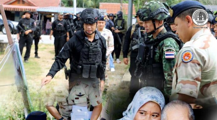 ฉก.ทพ.49 พร้อมส่วนราชการศรีสาคร ต้อนรับ ผบ.ฉก.นราธิวาส ลงพื้นที่เสริมความปลอดภัยและดูแลประชาชน