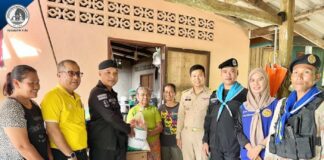 กองร้อยทหารพรานที่ 4206 ลงพื้นที่มอบถุงยังชีพ “ส่งต่อความห่วงใย แด่ประชาชน”