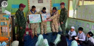 หน่วยเฉพาะกิจสันติสุข จัดกิจกรรม “ครูช่วยสอน” เสริมสร้างการเรียนรู้เยาวชน ต.คอกกระบือ อ.ปะนาเระ จ.ปัตตานี