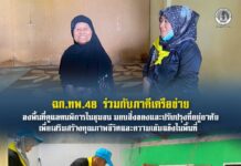 ฉก.ทพ.48 ร่วมกับภาคีเครือข่าย ลงพื้นที่ดูแลคนพิการในชุมชน มอบสิ่งของและปรับปรุงที่อยู่อาศัย เพื่อเสริมสร้างคุณภาพชีวิตและความเข้มแข็งในพื้นที่