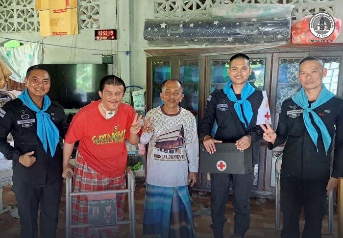 ฉก.ทพ.46 มอบกายอุปกรณ์–ถุงยังชีพ ช่วยเหลือกลุ่มเปราะบาง เติมพลังใจช่วงรอมฎอน