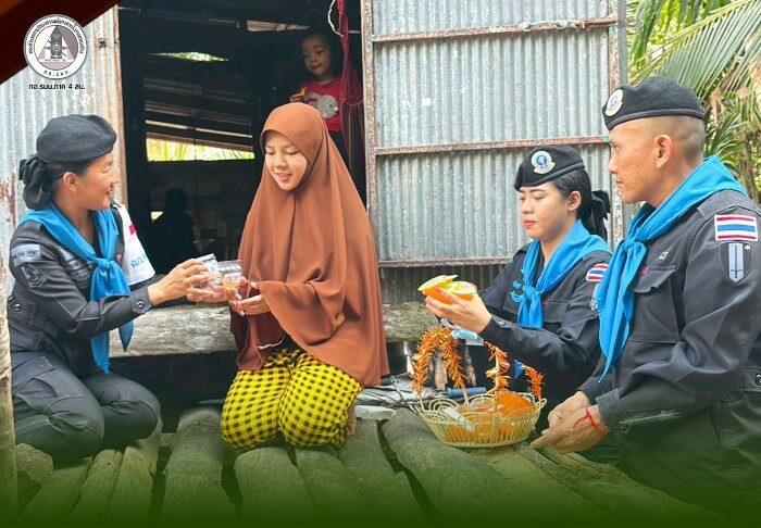 หน่วยเฉพาะกิจกรมทหารพรานที่ 41 ลงพื้นที่ตำบลวังพญา อำเภอรามัน จังหวัดยะลา พบปะประชาชนและมอบอินทผลัม–น้ำส้ม สนับสนุนการละศีลอดช่วงรอมฎอน เสริมสร้างสังคมพหุวัฒนธรรม