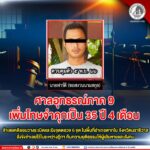 ศาลอุทธรณ์ภาค 9 เพิ่มโทษจำคุก 35 ปี 4 เดือน จำเลยคดีลอบวางระเบิดและยิงจุดตรวจ 6 จุด ในพื้นที่อำเภอตากใบ จังหวัดนราธิวาส