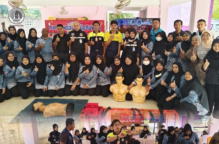 “ฅ.ตานี พร้อมรับมือภัยพิบัติ” กอ.รมน.จังหวัดปัตตานี เปิดแคมเปญ ยกระดับขีดความสามารถนำร่อง อสม. ตำบลละหาร ด้วยเทคโนโลยีแอปพลิเคชัน “พ้นภัย” & “พร้อมช่วย”