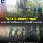 “รวดเร็ว ทันเหตุการณ์” ฉก.ทพ.41 ผนึกกำลังเร่งดับไฟไหม้สวนยาง ช่วยชาวบ้านไม้แก่น คลายเดือดร้อน