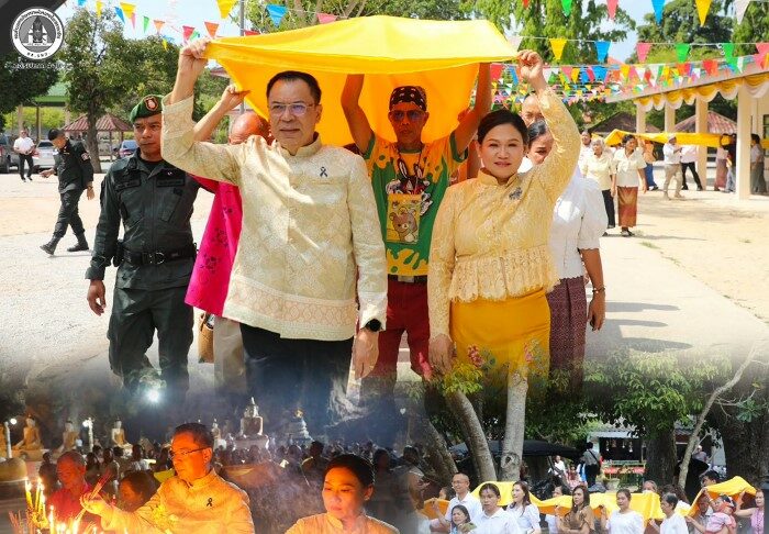 พุทธศาสนิกชนยะลา ร่วมสืบสานวันสงกรานต์ แห่ห่มผ้า “พ่อท่านบรรทม” วัดคูหาภิมุข ประเพณีคู่ชุมชน