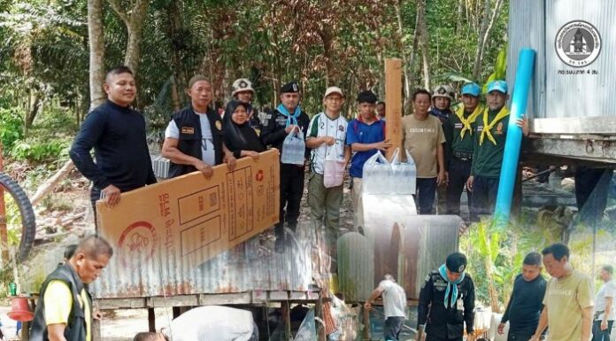 ทหารพราน 42 ผนึกกำลังจิตอาสา สร้างห้องสุขา คืนคุณภาพชีวิตให้ผู้ประสบภัย เพราะความสุขของประชาชนคือภารกิจของเรา