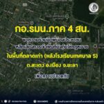 กอ.รมน.ภาค 4 สน. ขอความร่วมมือพี่น้องประชาชนหลีกเลี่ยงการเข้าพื้นที่บังคับใช้กฎหมาย ในพื้นที่ตลาดเก่า (หลังโรงเรียนเทศบาล 5) ต.สะเตง อ.เมือง จ.ยะลา เพื่อความปลอดภัย