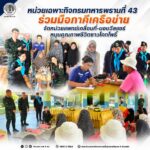 หน่วยเฉพาะกิจกรมทหารพรานที่ 43 ร่วมมือภาคีเครือข่าย จัดหน่วยแพทย์เคลื่อนที่-มอบวีลแชร์ หนุนคุณภาพชีวิตชาวโคกโพธิ์